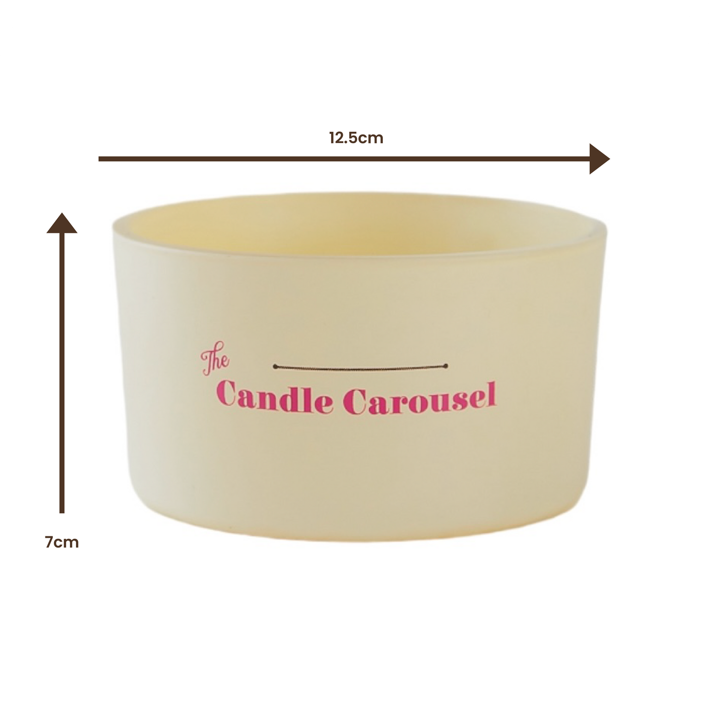 The Classic Matte ~ Refillable Candle Dish (cream)