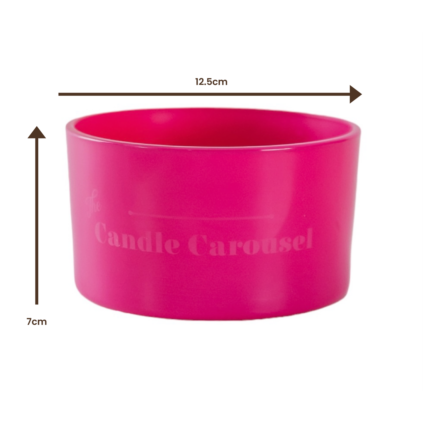 Fairground Pink ~ Refillable Candle Dish