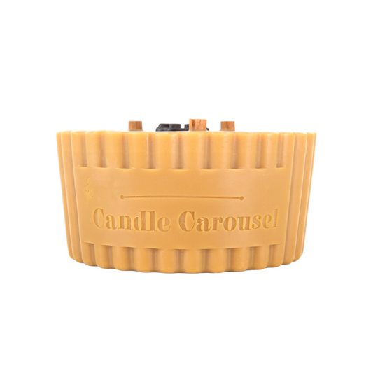 The Candle Carousel Sustainable Vegan and Cruelty Free Brand Company, Candles To Action!®️ Dog Paws Fragrance (Corn Chips) ~ Charity Candle Refill. Side View Main Primary Image. Buy Today and Pair with our Refillable Dishes to Refill Time and Time again!