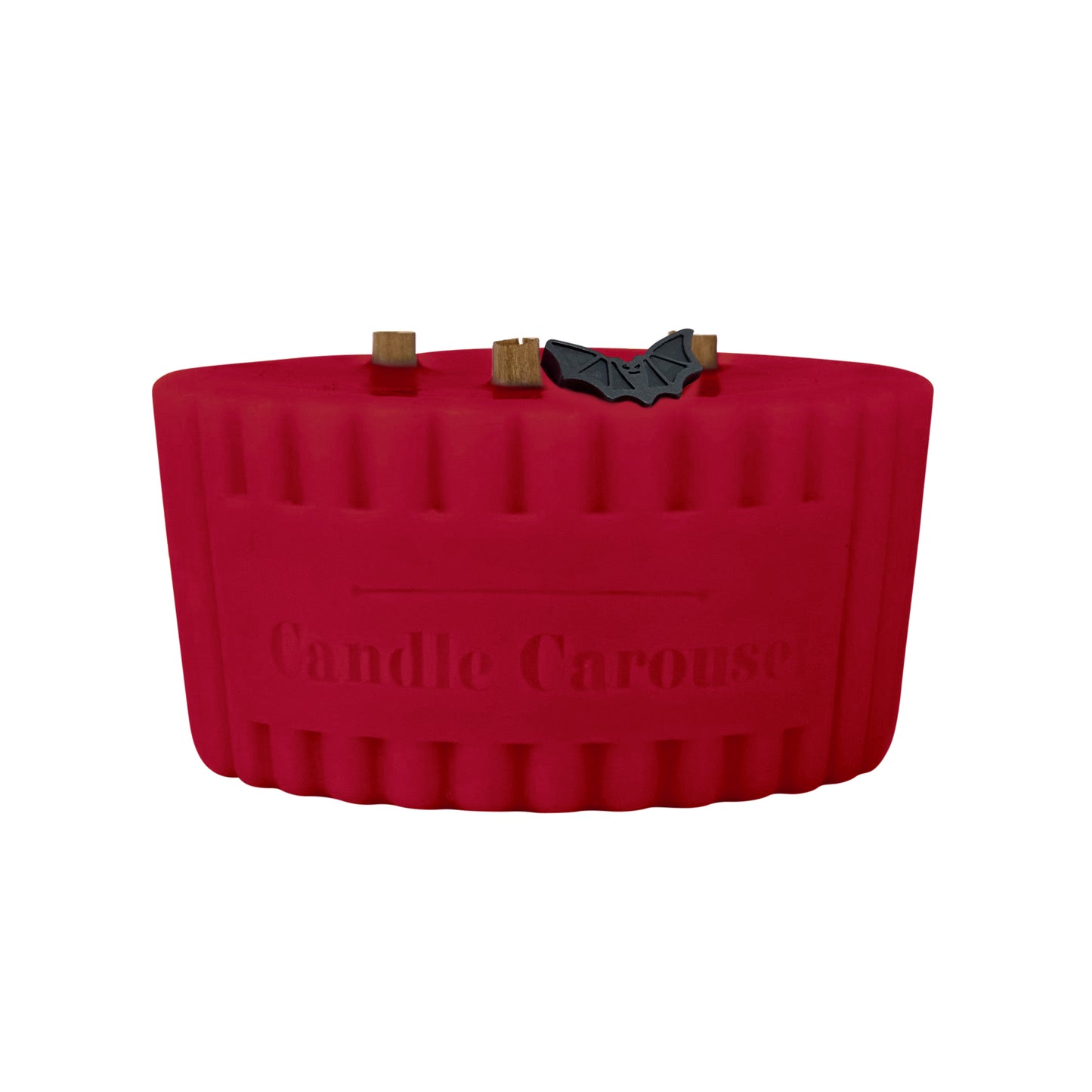 The Candle Carousel® Spooky Toffee Apple Candle Refill and 'Candle Carousel' branding on a white background