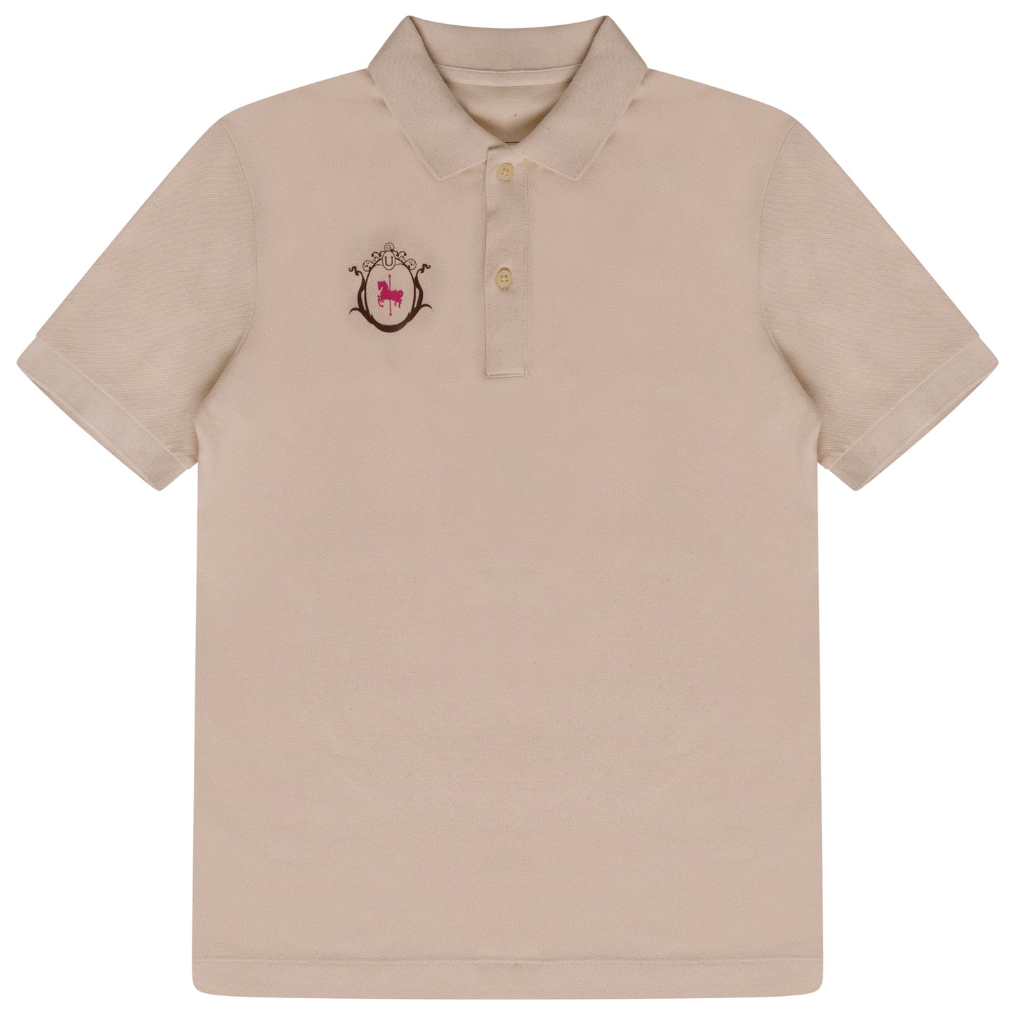 The Candle Carousel Fun 'Polo Team' Style Polo Shirt Organic Cotton Front View