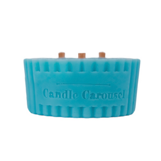 The Candle Carousel Funfair Evening Sweet & Whimsical Candle Refill, Refillable Sustainable Vegan and Cruelty Free, Front Product View, Buy Today and Pair with our Refillable Dishes to Refill Time and Time again!