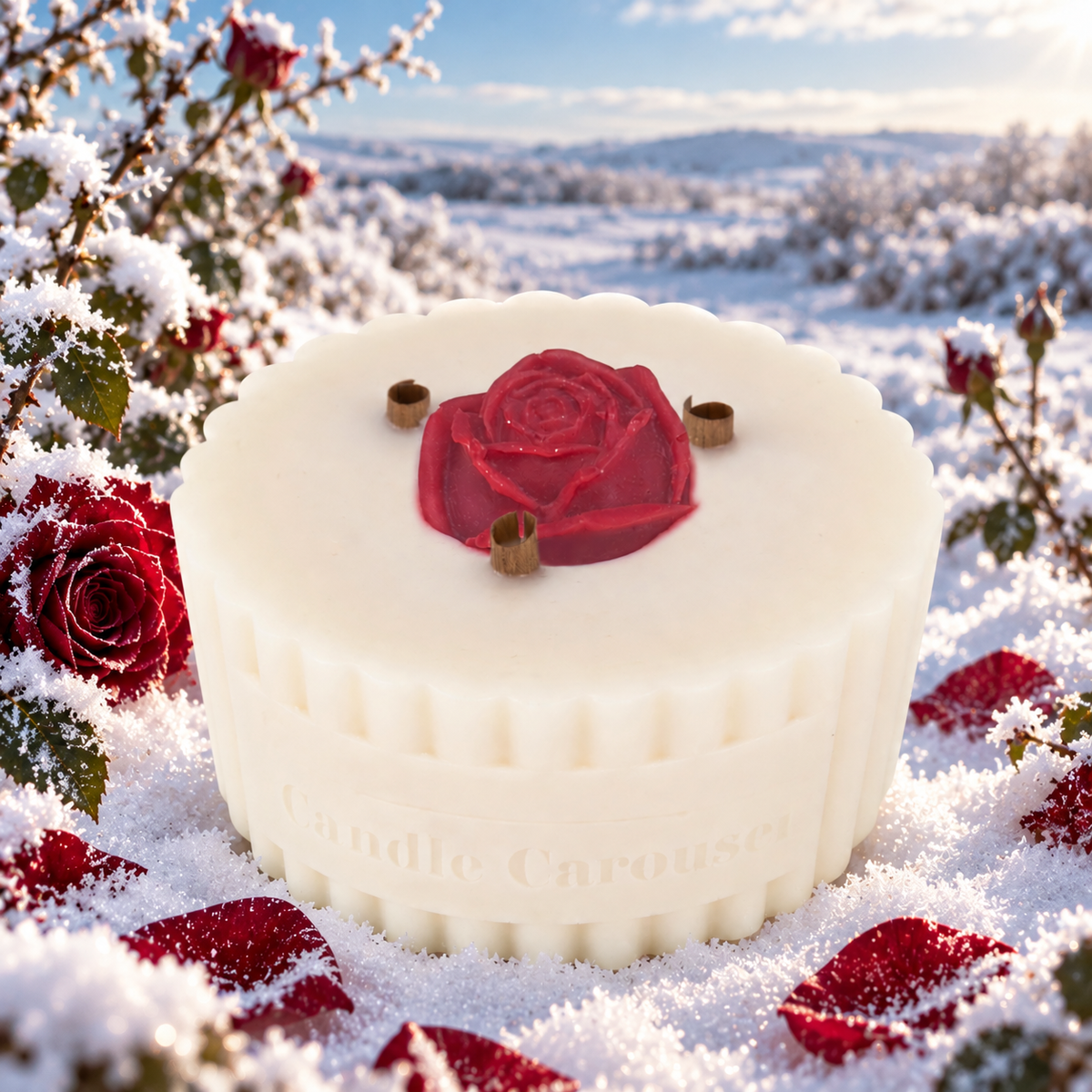 Snow Rose Candle Refill