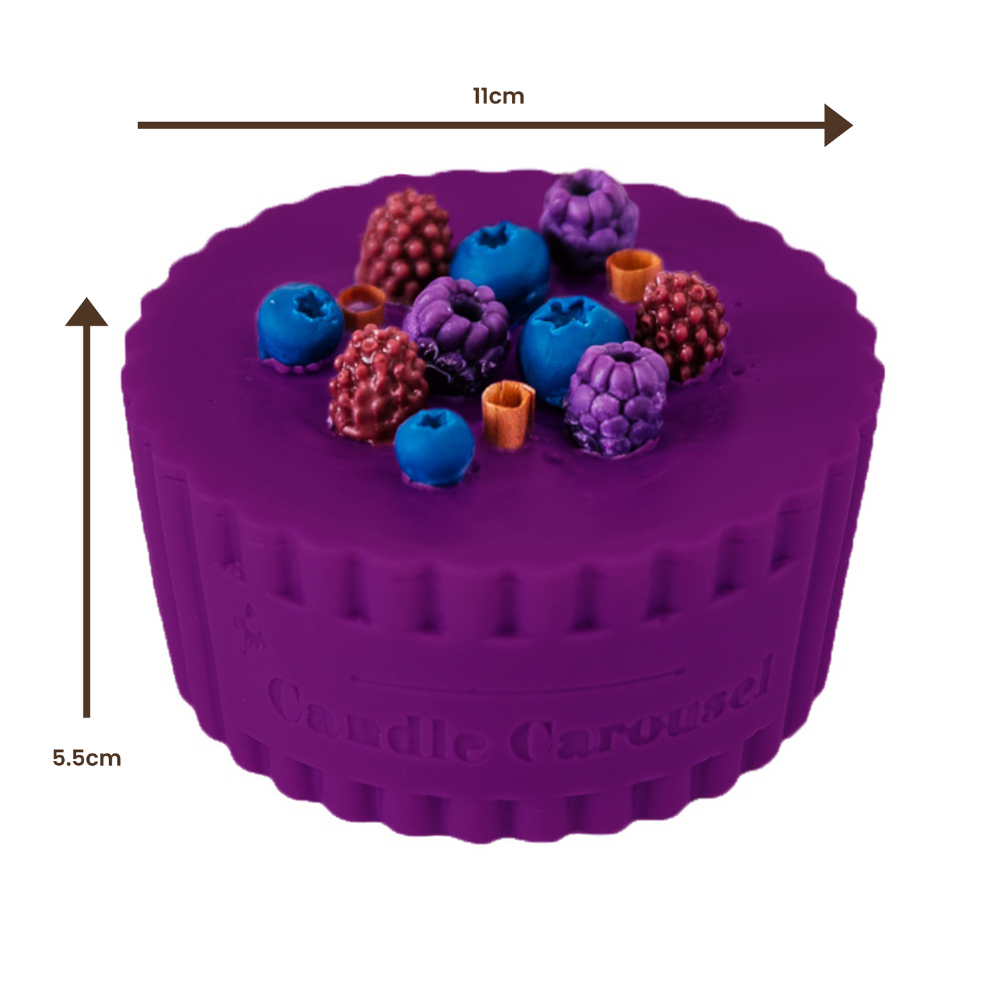 Dark Rose & Spiced Fruits ~ Candle Refill