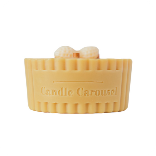 The Candle Carousel Sustainable Vegan and Cruelty Free Brand Company, Candles To Action!®️ Circus Monkey Nuts (sweet Peanuts) ~ Charity Candle Refill. Side View Main Primary Image. Buy Today and Pair with our Refillable Dishes to Refill Time and Time again!