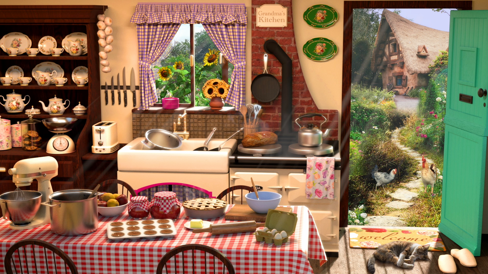 Load video: Grandma's Kitchen ASME Ambiance Room