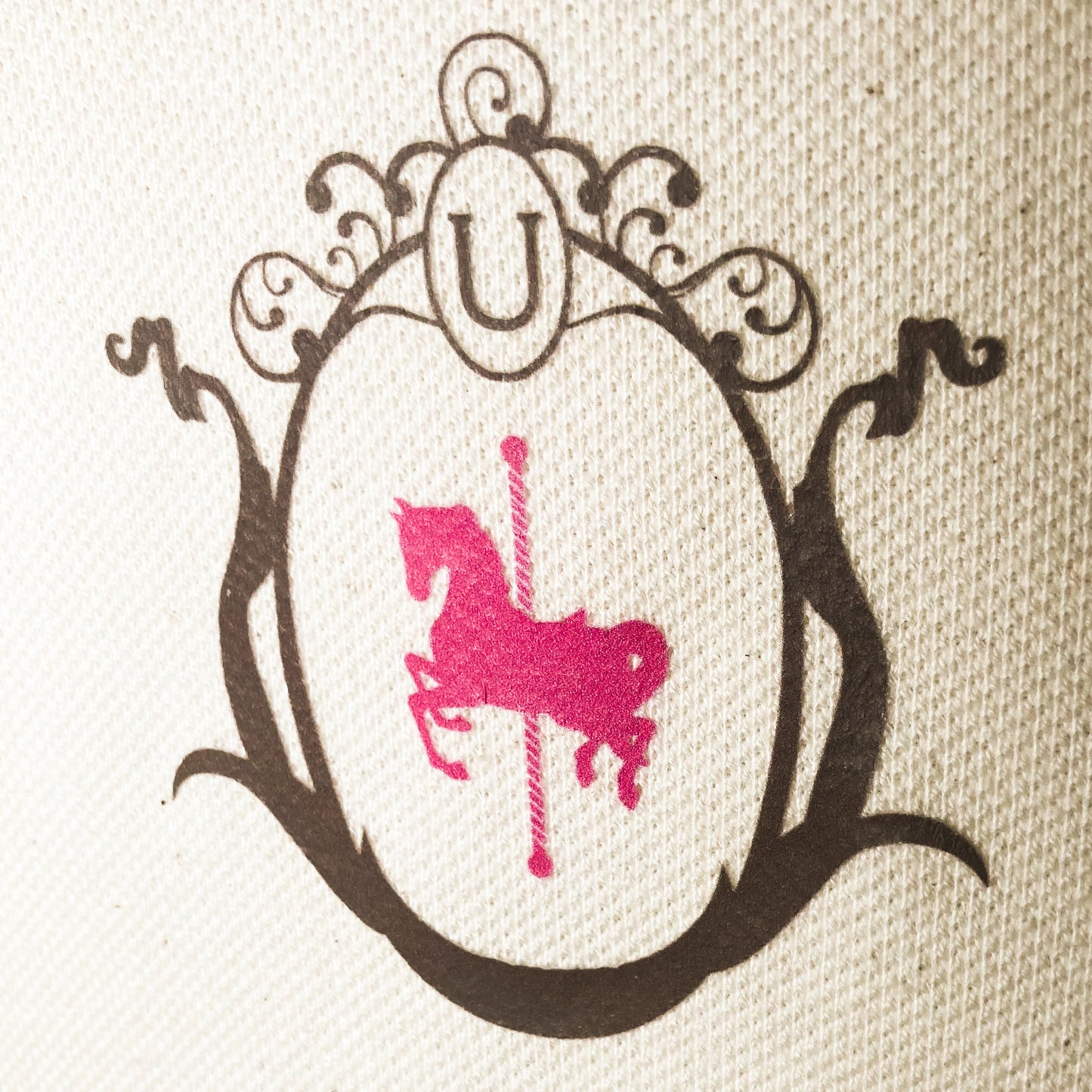 The Candle Carousel Fun 'Polo Team' Style Polo Shirt Organic Cotton Close up Front Crest Logo