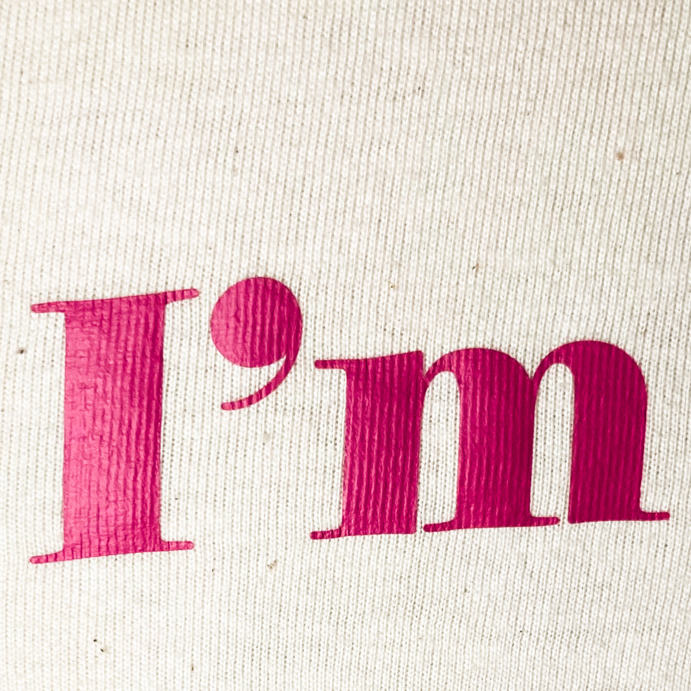 The Candle Carousel 'I'm Leaving Town With The Funfair' Quote Lightweight T Shirt. Organic Cotton Fair Wear, Close Up Logo View