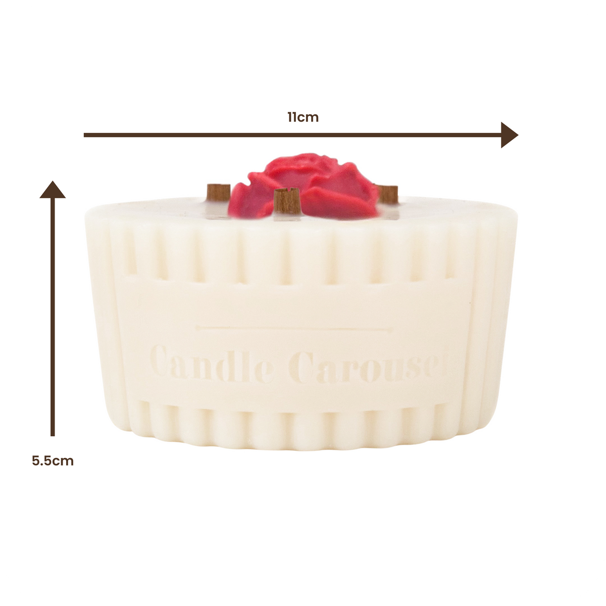 Snow Rose Candle Refill